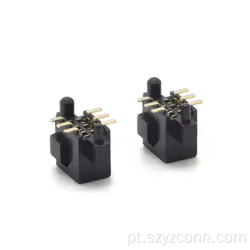 Conector de cabeçalho fêmea de 1,27 mm reto 6P